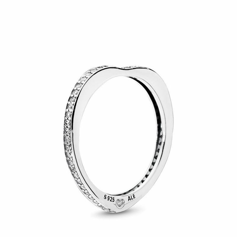 Pandora Australia Sparkling Arcs of Love Stackable Ring - Sterling Silver | TSFXDN072